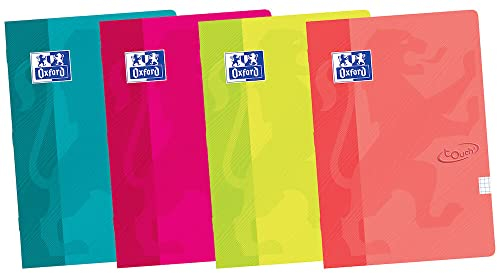 Oxford School Touch Schulhefte 5 Stück A4 Liniert 36 Blatt zufallsfarben
