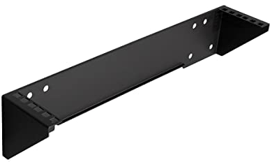 LogiLink Professional - 19 vertikale Wandhalterung/Untertischhalterung, 2 HE, schwarz