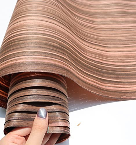 Aibote Feuille de Placage en Bois de Technologie ébène Noir (60x250CM) Feuilles de Restauration de Meubles pour Haut-Parleurs Vitrine Armoires Table Etagères Meubles de Cuisine Hôtel