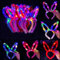 Hasenohren Haarreif,5PCS LED Plüsch Hase Ohren Haarbänder Stirnband Kaninchen Bunny Plüsch Haarreifen für Kinder Geschenke Karneval Ostern Party Kinder Erwachsene