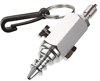 lopituwe Air Nozzle BCD Durable Blaspistole Kunststoff Edelstahl Solide Small Air Inflator Tauchen Schwimmen Surfen, Silber
