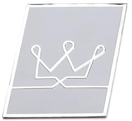 3D Auto Metall Alu Logo 3D Aufkleber R Design Emblem Abzeichen Badge für Volvo S40 S60 S80 V40 V50 V60 S90 C30 XC40 XC60 XC70 XC90 (Crown)