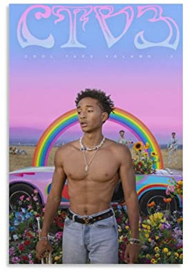 HANYING Poster Jaden Smith Cool And Dazzling Art Rapper Poster Malerei Leinwand Wandkunst Wohnzimmer Poster Gemälde 30 x 45 cm