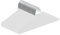 ABHENG Hosenbügel aus Metall, 20er-Pack, Kleiderbügel für Hosen mit offenen Enden, platzsparend, rutschfest, einfaches Aufhängen, 38B x 13H cm, Weiß,AIY0520W
