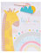 UK Greetings Große Geschenktüte für Neugeborene, Jungen oder Mädchen, Partytüten für Geschenke, Geburtstage, Hochzeiten, Weihnachten, niedliches Giraffen-Design, 26,7 x 33 x 13,7 cm