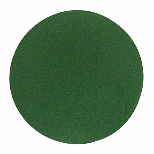 Misento Kunstrasen Outdoor Teppich, wetterfeste Poolunterlage rund für Planschbecken oder Pool, strapazierfähig, 130 cm, Grün