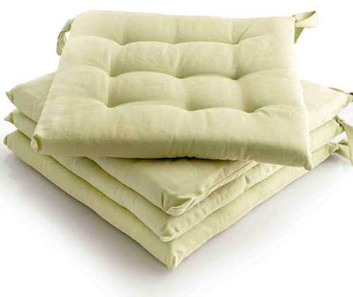 etérea Coussin de Chaise de Jardin 40x40 chaises Exterieur Galette de Chaise Coussins intérieur 4 Pièces de Coussins 40 x 40 cm Menthe