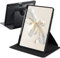 Rotierende Hülle Kompatibel mit Honor Pad 9 12,1 Zoll 2023 mit Stifthalter, Slim Transparente Drehbare Ständer Cover für Honor Pad 9, Schwarz