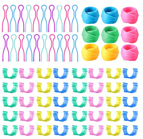 69 Stück Spulenhalter Spulenfadenhalter, Spulenfaden Halter Gewinde Spule Huggers Silikon Clip Bunte Bobbin Thread Buddies Spulenklemmen Nähmaschine Zubehör für Fadenspule Organisierendes