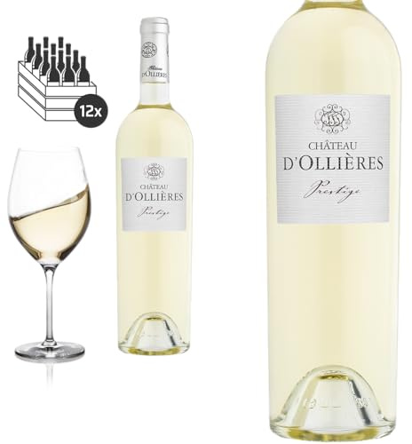 12er Karton 2021 Côteaux Varois en Provence blanc PRESTIGE von Château d'Ollières - Weisswein