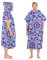 Queenshin Mikrofaser Badeponcho Strandtuch Herren Damen,Surf Poncho Handtuch mit Kapuze für Erwachsene,Umziehhilfe Strand,Ultraleicht Schnelltrocknend,für Schwimmen,Strand,Tauchen(Lila Mandalablume)