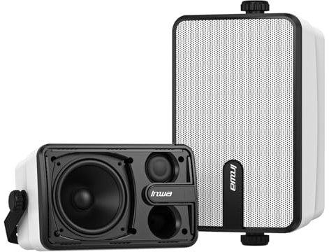 Inwa Cassa Bluetooth Esterni, Sistema Audio Wireless per Interni ed Esterni, Impermeabile IPX5 Altoparlante, 250W(2 Pezzi Sync Speaker' & Adattatore AC/DC, 1 Telecomando, RMS 25W)