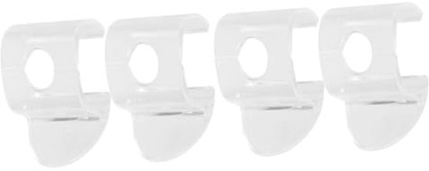 DOITOOL Pairs Curtain Handles and Clip Hooks Lightweight and Portable Blind Curtain Shade Handle Bottom Rail Hooks for Window Blinds