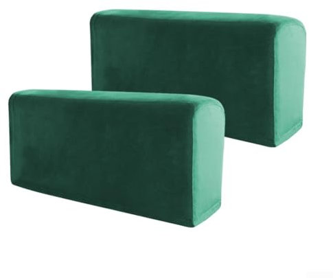 Rest Covers Sofa Chair Armrest Covers Anti Slip Sessel Slipcovers Furniture Protectors Scratch-Resistant Sofa Armrest Covers Protect (dark green)