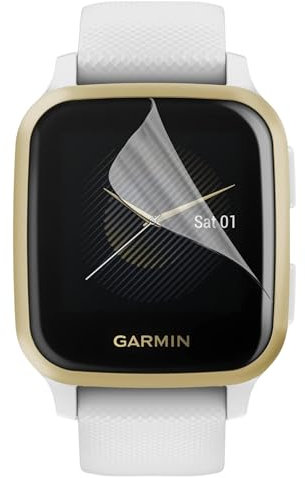 PHONILLICO Film Protection Ecran en Plastique pour montre Garmin Venu Sq [PACK 6] Ultra Resistant Ecran Protecteur