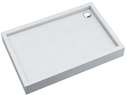 AQUABAD Duschwanne/Duschtasse Elegana mit LeakProtect Technologie White Stone 90x120cm Rechteck