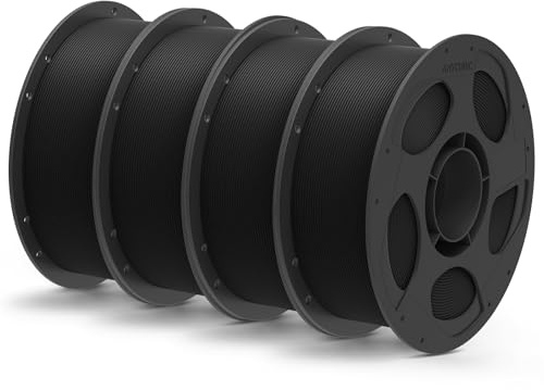 ANYCUBIC Matte PLA Filament 1,75mm, Feine Oberfläche, 4KG Matte Schwarz | Minimalen Schichtlinien, Elegant und Lebendig 3D Druckmaterialien, Matte Textur Für die meisten 3D-Drucker