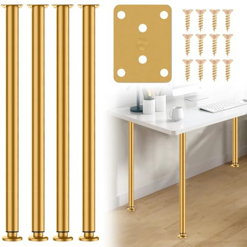 EUBSWA Lot de 4 Pieds de lit réglables en Hauteur de 72 à 110 cm Pieds de Support Moyens Robustes pour Cadre de lit - Kit de renforcement pour sommier à Lattes