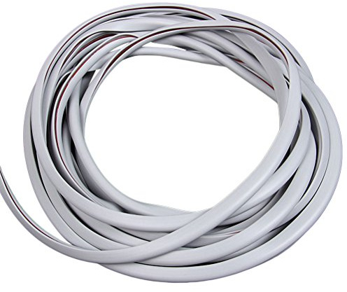 WINOMO Baguettes Protection Portiere Voiture Gris Clair 5M