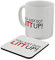 Grindstore Kaffeebecher und Untersetzer You Just Got Litt Up weiß