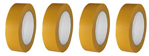 4 Rollen Maler Goldband Finelinetape Malerkrepp Abdeckband Washi Lack (4 Rollen 30mm x 50m)