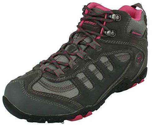 Hi-Tec Damen Penrith Mid Wp Womens Trekking-& Wanderstiefel, Grau (Charcoal/Cyclamen 51), 41 EU