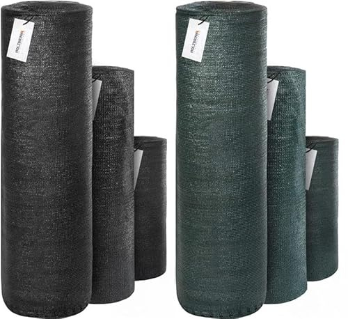 HOLZBRINK Filet d’Ombrage Potager 40%, Brise-Vent pour Serres 38g/m², Vert Foncé, Hauteur : 150cm, Longueur : 50ml, HZB-01A-150-50