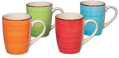 Flirt by R&B Kaffeebecher Go 380ml Keramik, 4fach Sortiert 8er Set