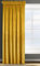 Eurofirany ROSA Vorhang Samt Velvet Kräuselband -1 STK. Weich Edel Gardine 200g/m² Elegant Glatt Einfarbig Flauschig Modern Klassisch Wohnzimmer Schlafzimmer, 140x270 cm, Senf