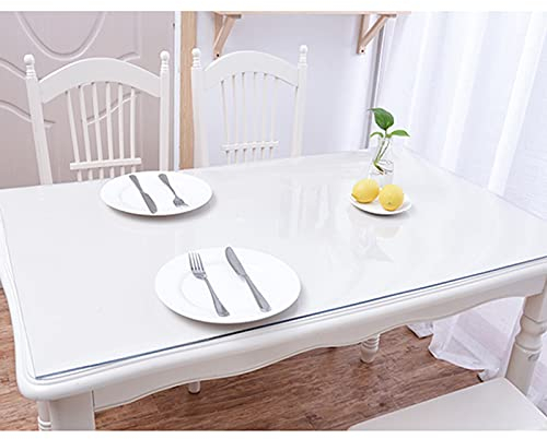 Cubierta De Mesa Cristal Transparente, Mantel 2mm Espesor, Rectangular Almohadilla Protectora, Para Exteriores, Fiestas, Campamentos, Manteles Antideslizante Pvc Limpiable,70x120cm/27.6*47.2in
