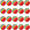 CENPEK 20 Stück Schaumstoff-Golf-bungsblle – Schwamm-Golf-Trainingsball Regenbogen-Schwammball weich für Indoor- oder Outdoor-Training