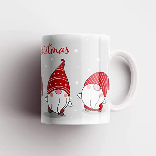 Fitwish Tasse de Noël Gnome Joyeux Noël Idée cadeau spéciale pour Noël. (B)