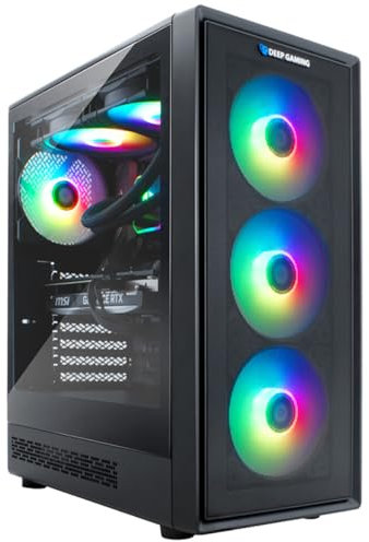 DeepGaming - PC Gaming Nostromo Pro Intel Core i9-12900F, Nvidia RTX5050 8GB, 32GB RAM DDR4, 2TB SSD PCIe4.0 + 2TB HDD, WiFi AX 1800. Windows 11 Pro. PC Gamer Color Negro