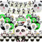 Panda Geburtstag Deko für Kinder, Panda Geburtstagsdeko mit Happy Birthday Banner Panda Luftballons Panda Kuchen Topper für Jungen Mädchen Panda Thema Geburtstags Feier Babyparty