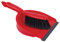 Professional Dustpan & Soft Brush Set (3) - Red