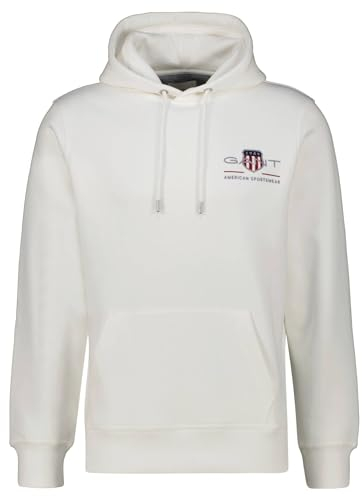 Gant Reg Medium Archive Shield Sweat à Capuche Sweatshirt, Coquille d' uf, M Homme