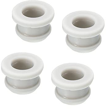 sourcing map 4 tappi a scatto in gomma per foro passacavo diametro 11 mm ID 8 mm H 10 mm guarnizione antigraffio per scatola elettrica tubo cavo grigio
