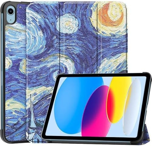 CoreParts Tri-fold Caster Hard Shell Cover - Starry Sky Style for, TABX-IP10-COVER13