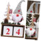 Alipis 1 Stück 2020 Weihnachten hölzerne Kalenderverzierung Weihnachts-Countdown Weihnachtsschmuck Weihnachtsdekorationen Ornament Tischkalender Weihnachtsdekor aus Holz Schreibtisch