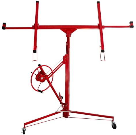 Fogmiea Plattenheber klappbar 68 kg Traglast, XXL 140 cm -350 cm Arbeitshöhe, max. 290 cm Lastarmbreite, höhenverstellbar