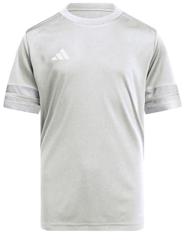 adidas Unisex Kids SQUADRA25 Jersey Short Sleeve Kids, Team Light Grey/White, 15-16 Years