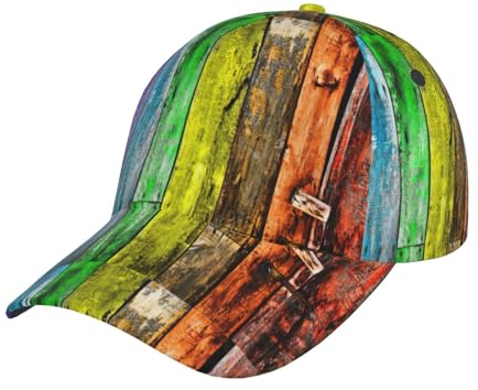 GTDEALS Haifischmuster Mode Casual Sonnenhut Damen Baseball Cap Herren Verstellbar Sonnenhut Unisex Baseball Cap, Holzbretter zum Bemalen, One size