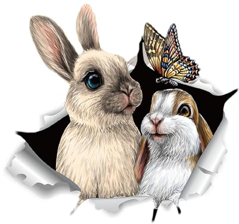 -Wandaufkleber, Tier-Wandaufkleber - -Katzenaufkleber zum Durchbrechen der Wand - Wasserdichte Cartoon-Tier-Poster, selbstklebende Wanddekoration für Kühlschrank, Toilette, Wohnzimmer