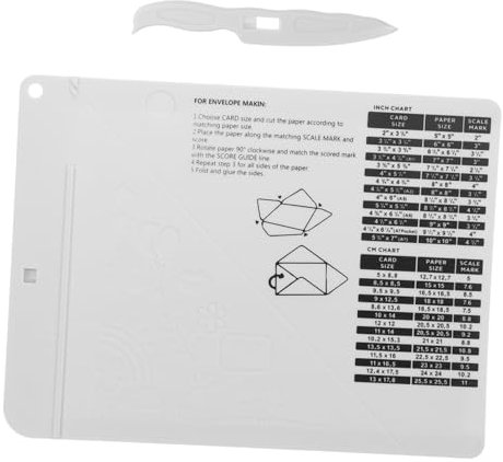 NUOBESTY Carton Artisanal - Machine À Tableau Daffichage Avec Plieuse À Os Planche À Plier Le Papier Ménager Pour La Fabrication Denveloppes