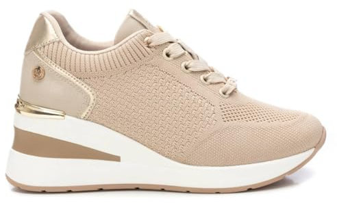XTI - Zapatilla Mujer Beige - Calzado Cómodo y Versátil - Moda Casual - Modelo 14372101 (Talla 41)