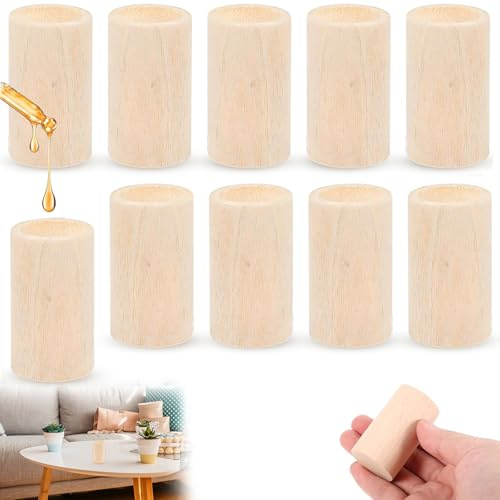 10 Stück Diffuser Ätherische Öle, Holz für Klein Aroma Diffusor, Holzdiffusor, Mini Diffuser für Auto, Konferenzraum, Home und Büro