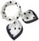 COLLBATH Polka Dot Seidenschal Damen Quadratischer Halstuch Für Frauen Kleines Tuch Mit Großen Punkten Und Schwarzem Rand Ideal Als Modisches Accessoire Oder Tasche Wrap