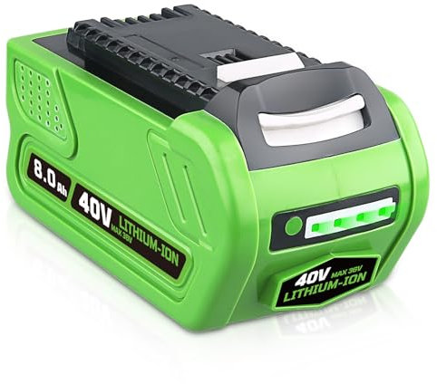 40V 8.0Ah 29462 Battery Replacement for Greenworks 40V Battery Compatible with Greenworks 29462 29472 2901319 25302 24322