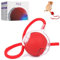TaimeiMao Smart Cat Toy Ball,Katzenspielzeug Ball Elektrisch Multifunktional,Interaktives Hunde balle Spielzeug mit USB Aufladbar, 360-Grad-Drehspielzeug für Katzen und Hunde (mit Kordel, rot)