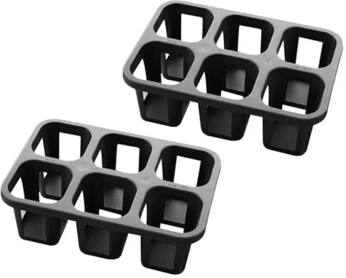 UKCOCO 2stücke Kleine Pflanztopftabletts Mit Fächern Kaktustopftablett Gartentablett Aus Kunststoff Mit Wasseraufbewahrungsfunktion